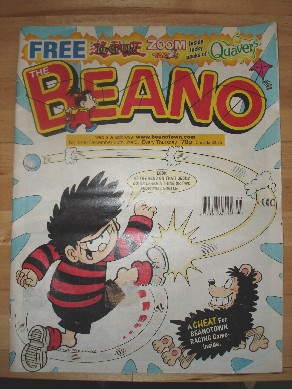 The Beano, Issue 3205, December 20th, 2003. Very good condition, but missing free gift off front. Price: &pound;1.50, not including p&p, which is &pound;0.75 for UK first class postage. Please contact us for further postage options