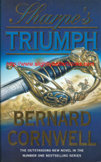Cornwell, Bernard. "Sharpe's Triumph" published in 1999 in paperback, 382pp, ISBN 0006510302. Condition: good condition, well looked-after copy, with a crease to the lower right corner on the front cover and some slight rubbing to the cover corners and edges. There is a touch of foxing to the long opening edge of the book, in the form of an orangey yellowy mark (hardly noticeable). Price: £3.75, not including post and packing